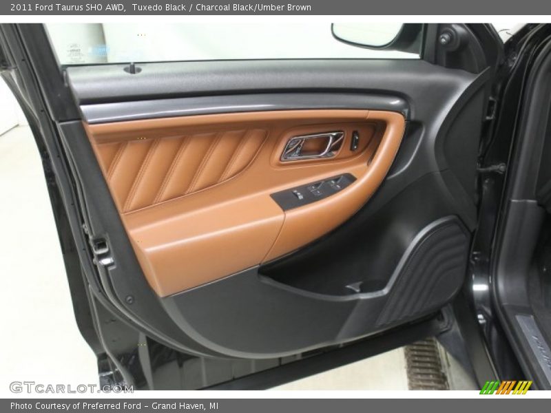 Tuxedo Black / Charcoal Black/Umber Brown 2011 Ford Taurus SHO AWD