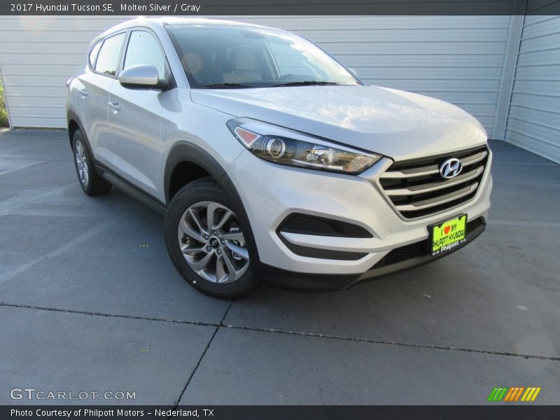 Molten Silver / Gray 2017 Hyundai Tucson SE