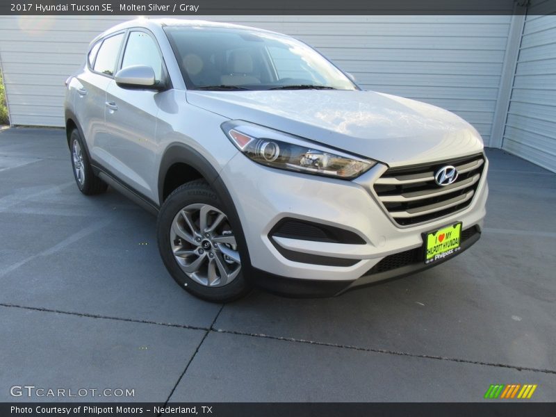 Molten Silver / Gray 2017 Hyundai Tucson SE