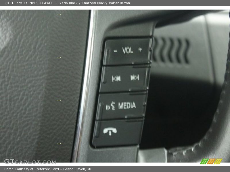 Tuxedo Black / Charcoal Black/Umber Brown 2011 Ford Taurus SHO AWD