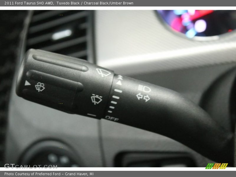 Tuxedo Black / Charcoal Black/Umber Brown 2011 Ford Taurus SHO AWD