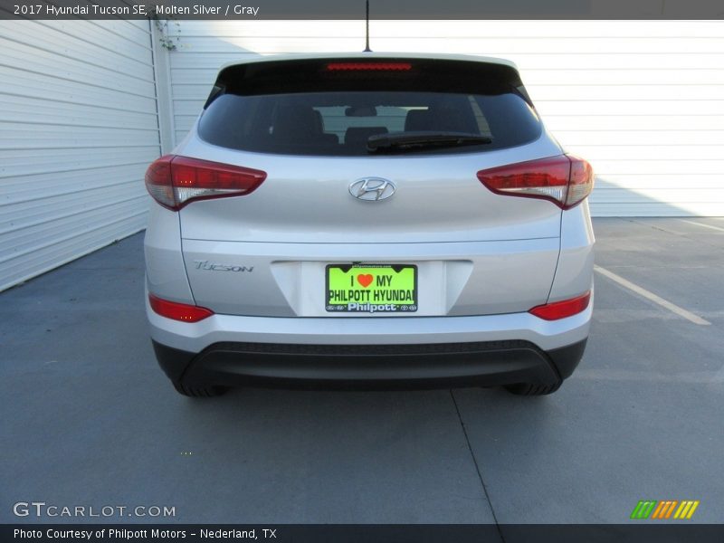 Molten Silver / Gray 2017 Hyundai Tucson SE