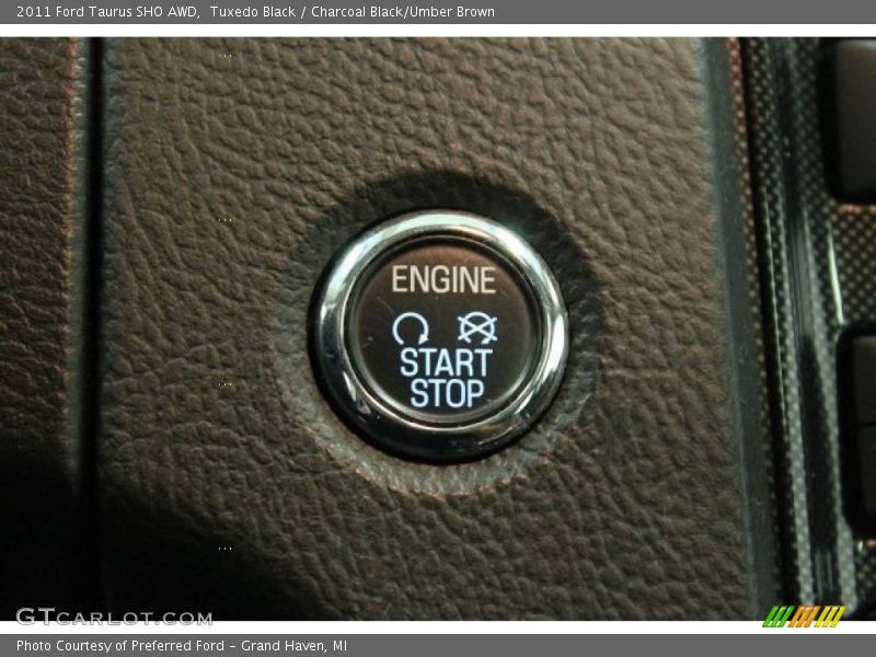 Tuxedo Black / Charcoal Black/Umber Brown 2011 Ford Taurus SHO AWD