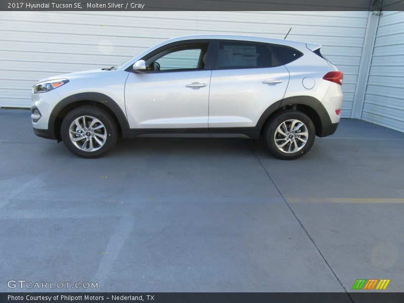 Molten Silver / Gray 2017 Hyundai Tucson SE