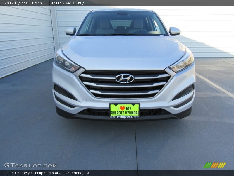 Molten Silver / Gray 2017 Hyundai Tucson SE