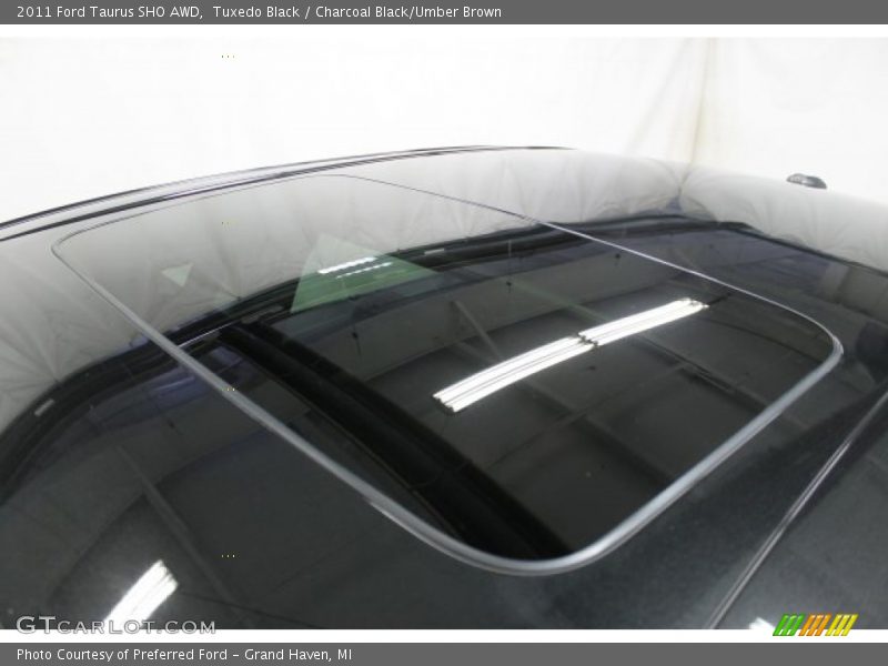Tuxedo Black / Charcoal Black/Umber Brown 2011 Ford Taurus SHO AWD