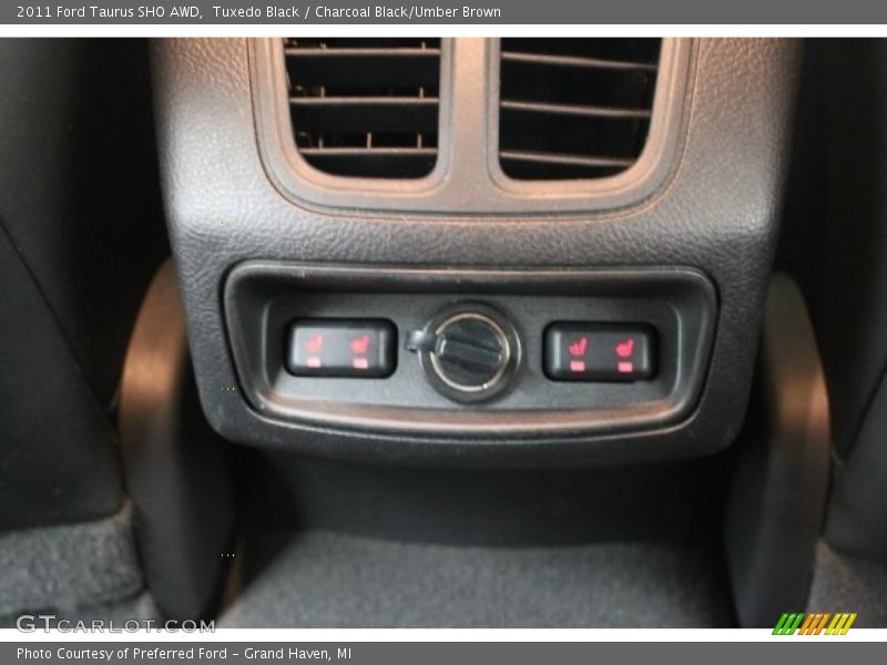 Tuxedo Black / Charcoal Black/Umber Brown 2011 Ford Taurus SHO AWD