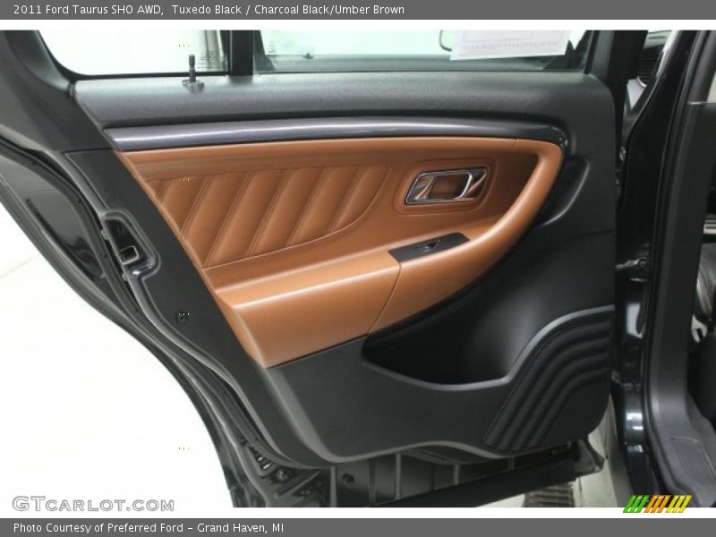 Tuxedo Black / Charcoal Black/Umber Brown 2011 Ford Taurus SHO AWD