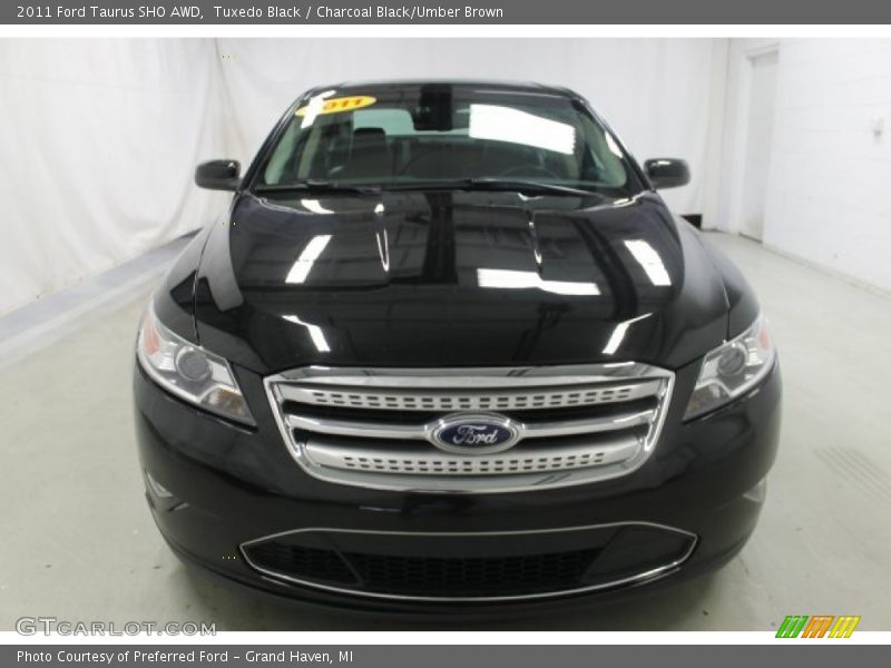 Tuxedo Black / Charcoal Black/Umber Brown 2011 Ford Taurus SHO AWD