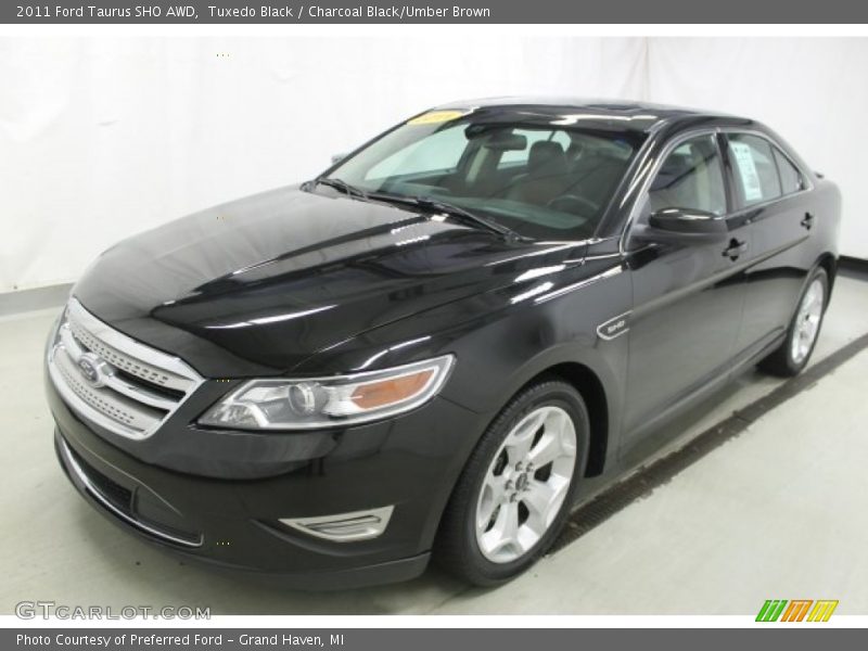 Tuxedo Black / Charcoal Black/Umber Brown 2011 Ford Taurus SHO AWD