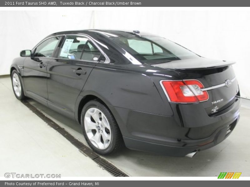 Tuxedo Black / Charcoal Black/Umber Brown 2011 Ford Taurus SHO AWD