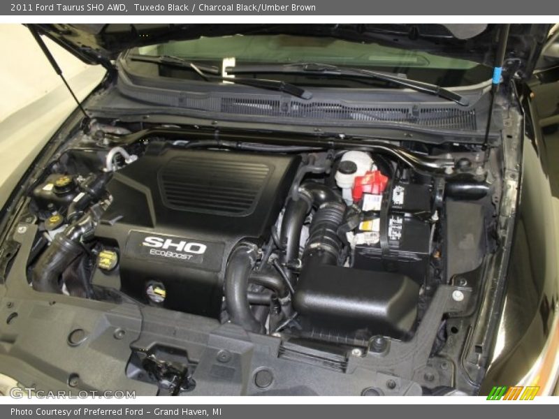 Tuxedo Black / Charcoal Black/Umber Brown 2011 Ford Taurus SHO AWD