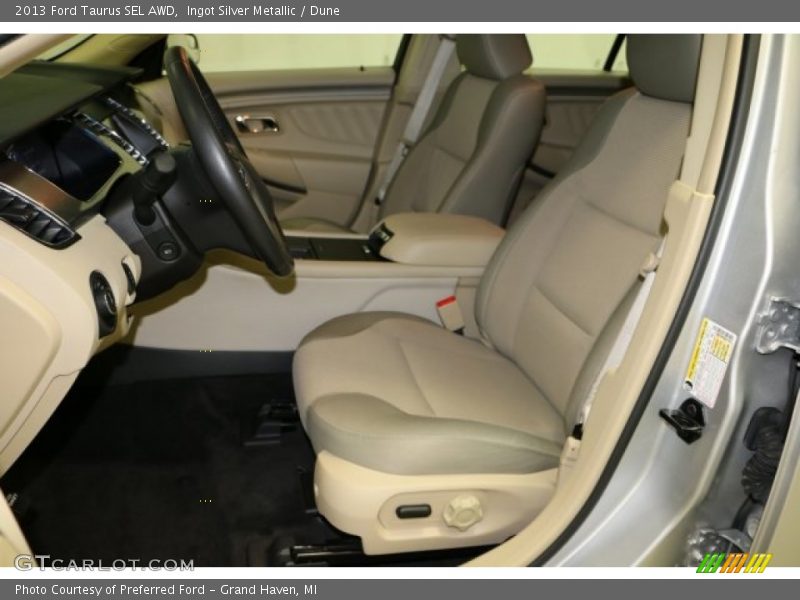 Ingot Silver Metallic / Dune 2013 Ford Taurus SEL AWD
