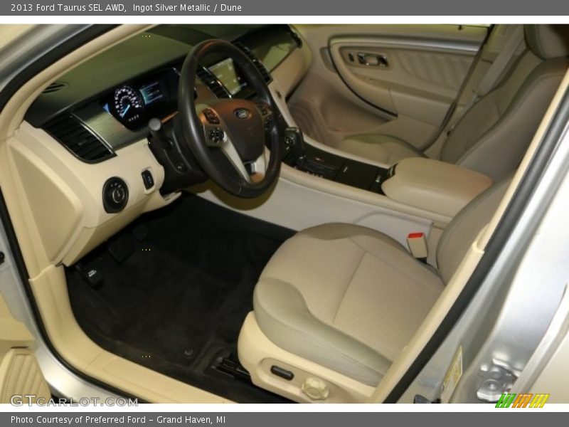 Ingot Silver Metallic / Dune 2013 Ford Taurus SEL AWD