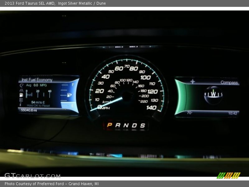 Ingot Silver Metallic / Dune 2013 Ford Taurus SEL AWD