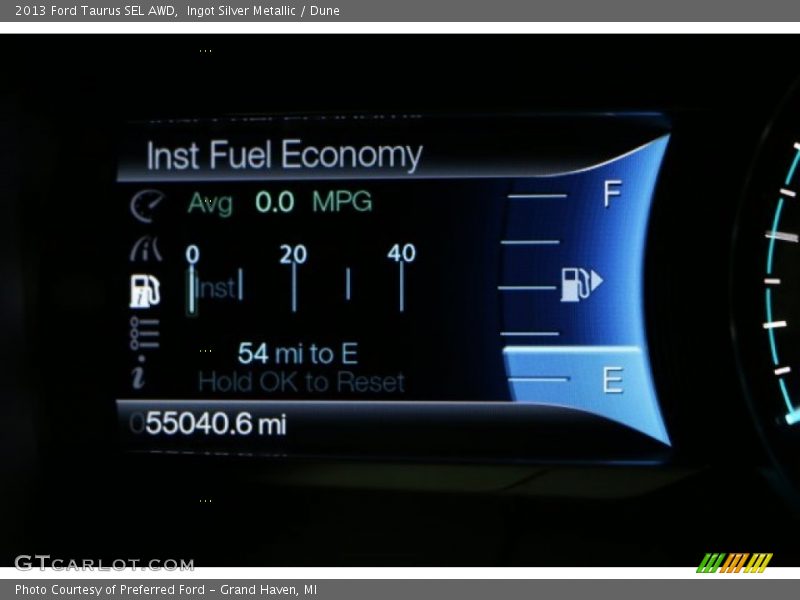 Ingot Silver Metallic / Dune 2013 Ford Taurus SEL AWD