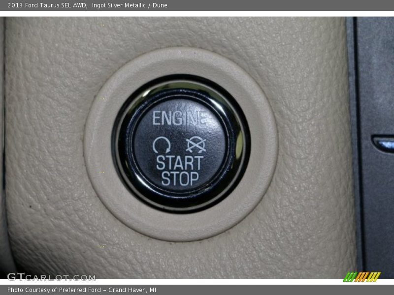 Ingot Silver Metallic / Dune 2013 Ford Taurus SEL AWD