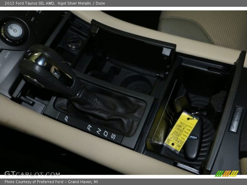Ingot Silver Metallic / Dune 2013 Ford Taurus SEL AWD