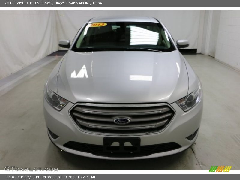Ingot Silver Metallic / Dune 2013 Ford Taurus SEL AWD