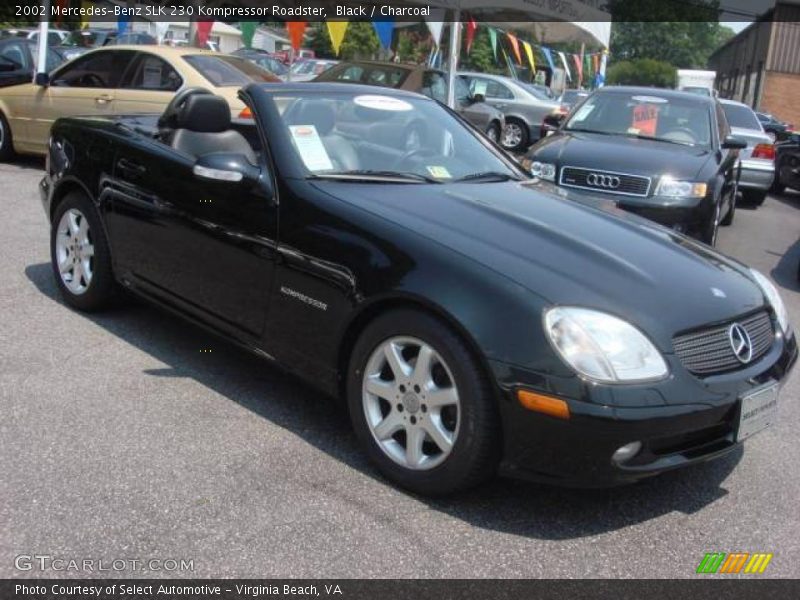 Black / Charcoal 2002 Mercedes-Benz SLK 230 Kompressor Roadster