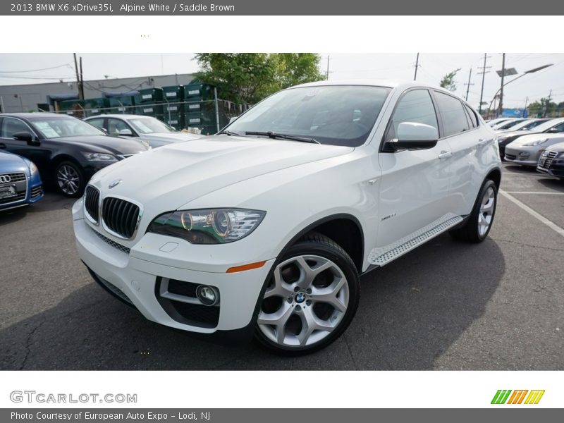 Alpine White / Saddle Brown 2013 BMW X6 xDrive35i