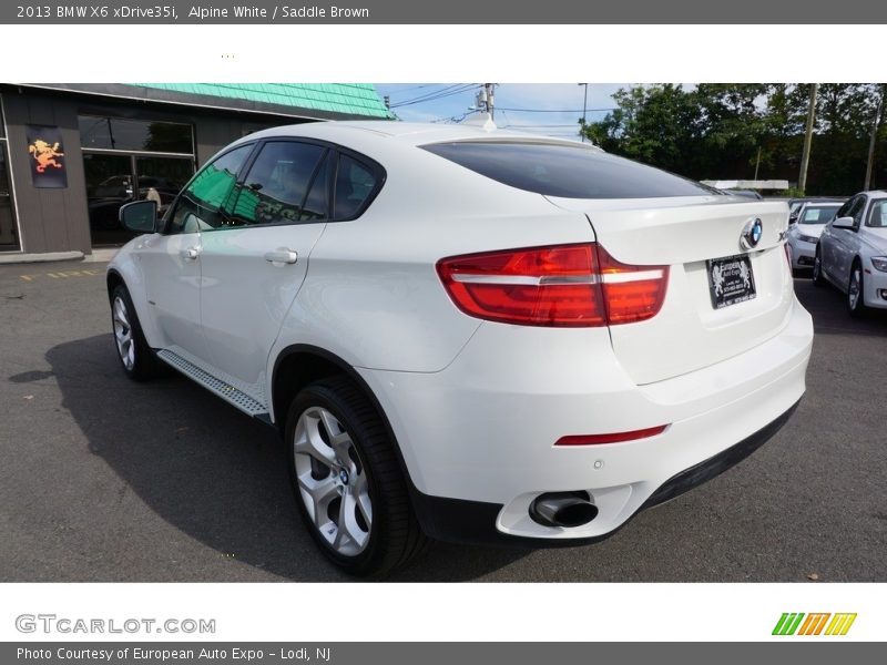 Alpine White / Saddle Brown 2013 BMW X6 xDrive35i