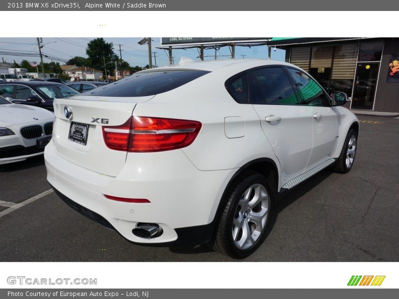 Alpine White / Saddle Brown 2013 BMW X6 xDrive35i