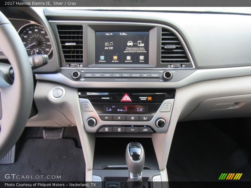 Silver / Gray 2017 Hyundai Elantra SE