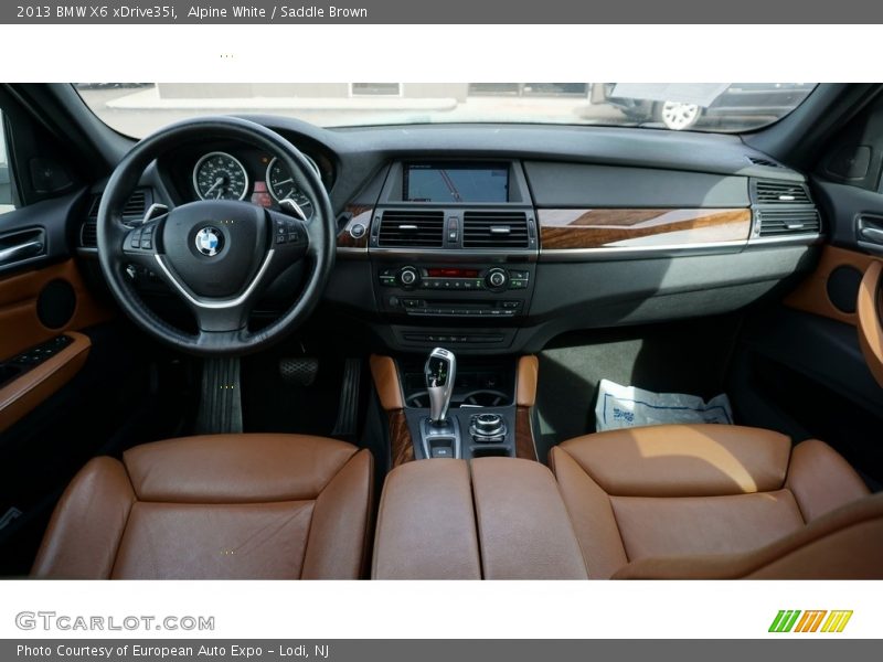 Alpine White / Saddle Brown 2013 BMW X6 xDrive35i