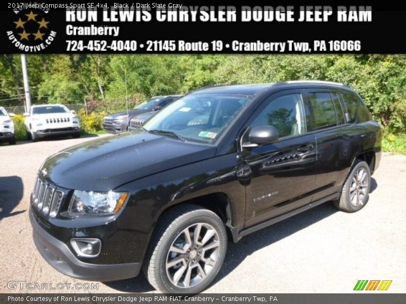 Black / Dark Slate Gray 2017 Jeep Compass Sport SE 4x4