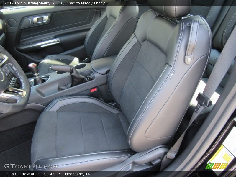 Front Seat of 2017 Mustang Shelby GT350