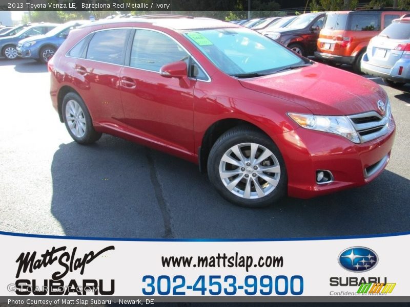 Barcelona Red Metallic / Ivory 2013 Toyota Venza LE