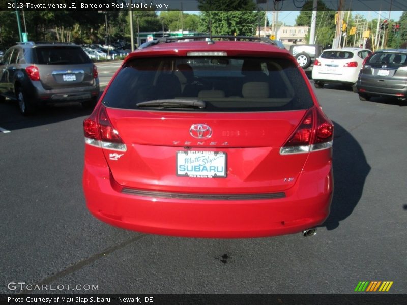 Barcelona Red Metallic / Ivory 2013 Toyota Venza LE