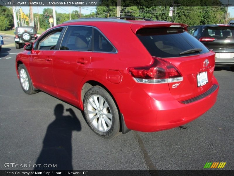 Barcelona Red Metallic / Ivory 2013 Toyota Venza LE