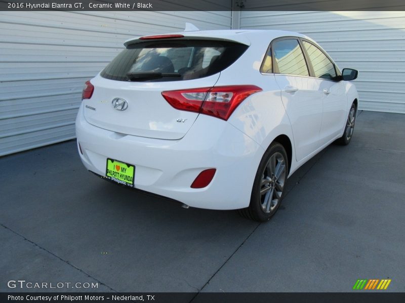 Ceramic White / Black 2016 Hyundai Elantra GT