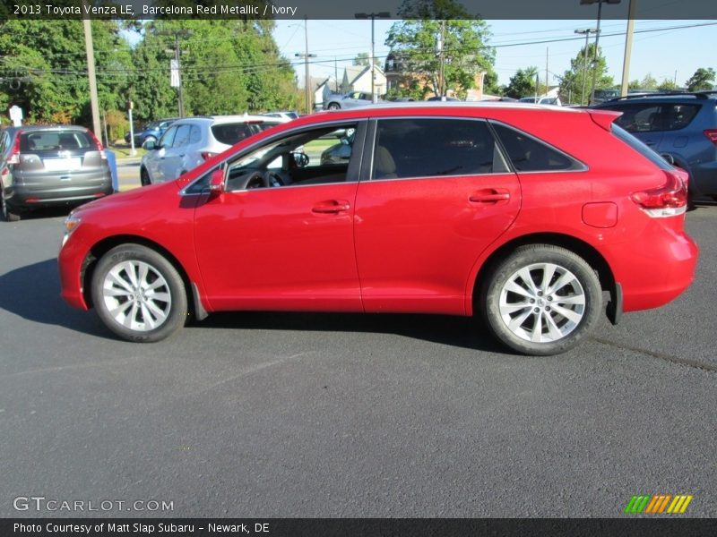 Barcelona Red Metallic / Ivory 2013 Toyota Venza LE