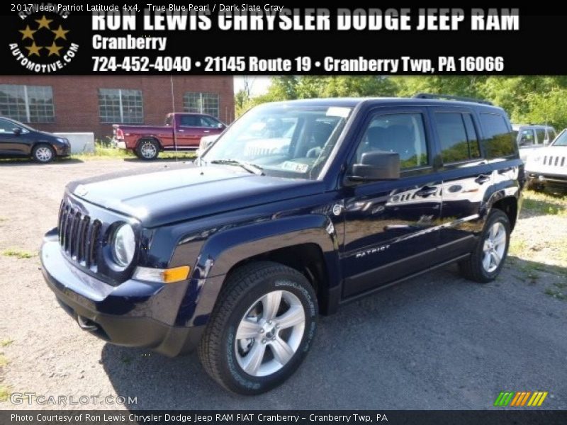 True Blue Pearl / Dark Slate Gray 2017 Jeep Patriot Latitude 4x4