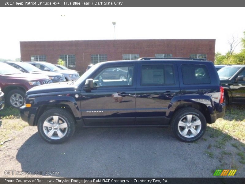 True Blue Pearl / Dark Slate Gray 2017 Jeep Patriot Latitude 4x4