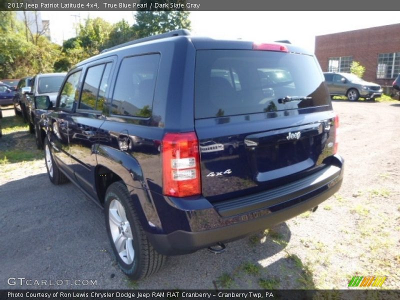 True Blue Pearl / Dark Slate Gray 2017 Jeep Patriot Latitude 4x4
