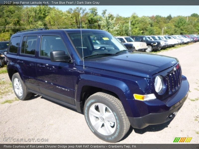 True Blue Pearl / Dark Slate Gray 2017 Jeep Patriot Latitude 4x4