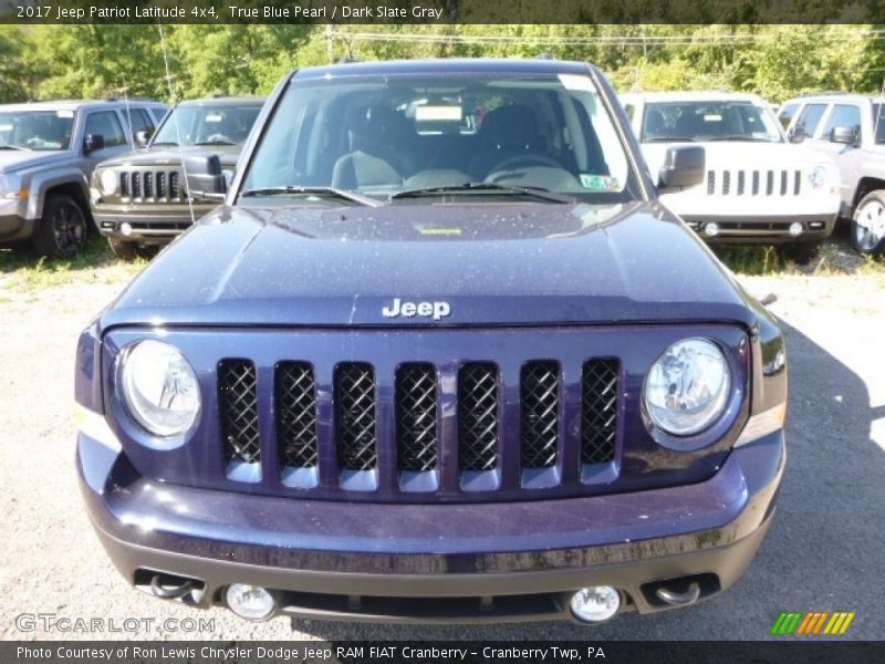 True Blue Pearl / Dark Slate Gray 2017 Jeep Patriot Latitude 4x4