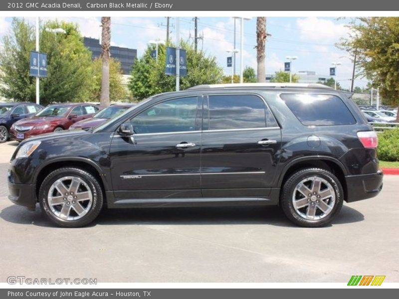 Carbon Black Metallic / Ebony 2012 GMC Acadia Denali