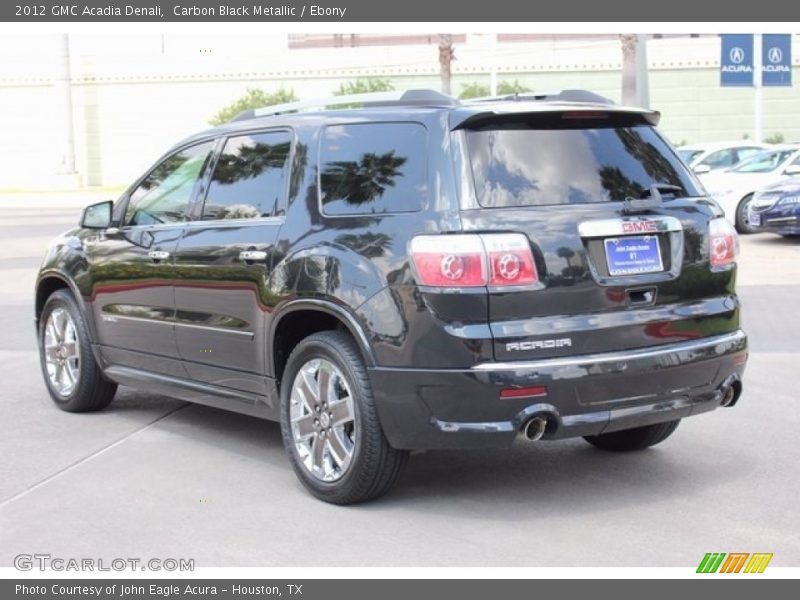 Carbon Black Metallic / Ebony 2012 GMC Acadia Denali