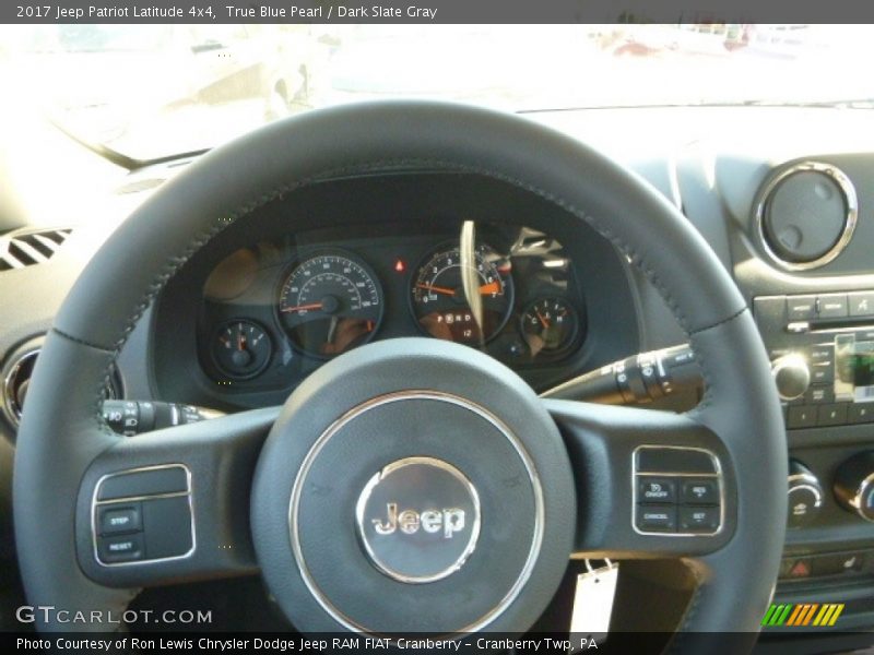 True Blue Pearl / Dark Slate Gray 2017 Jeep Patriot Latitude 4x4