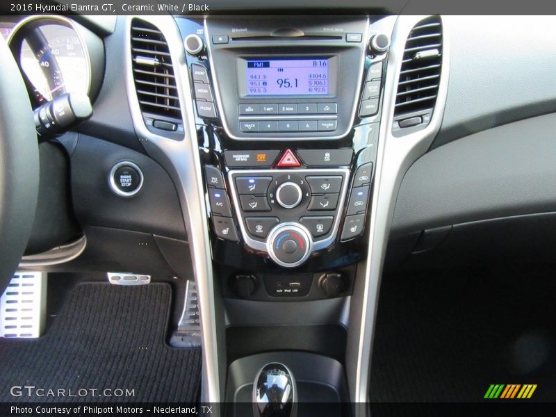 Ceramic White / Black 2016 Hyundai Elantra GT