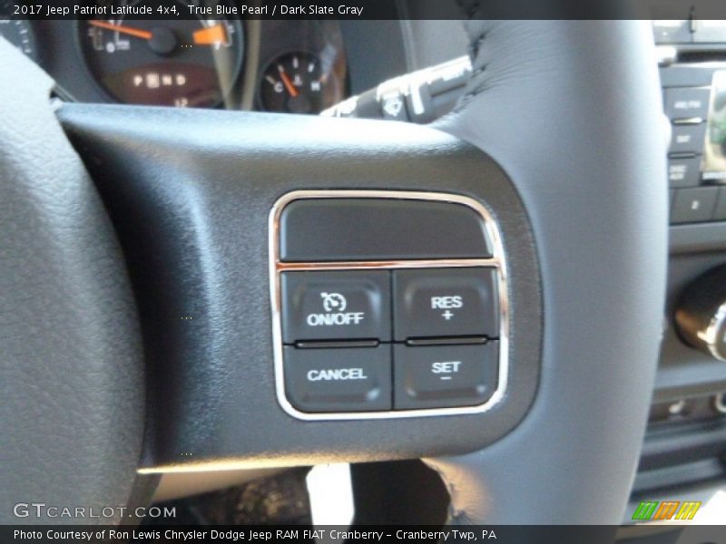 True Blue Pearl / Dark Slate Gray 2017 Jeep Patriot Latitude 4x4