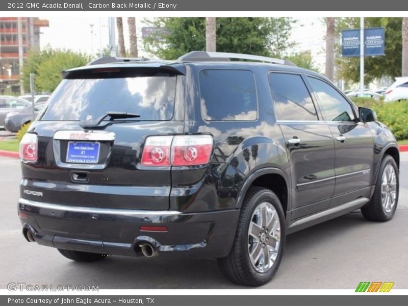 Carbon Black Metallic / Ebony 2012 GMC Acadia Denali