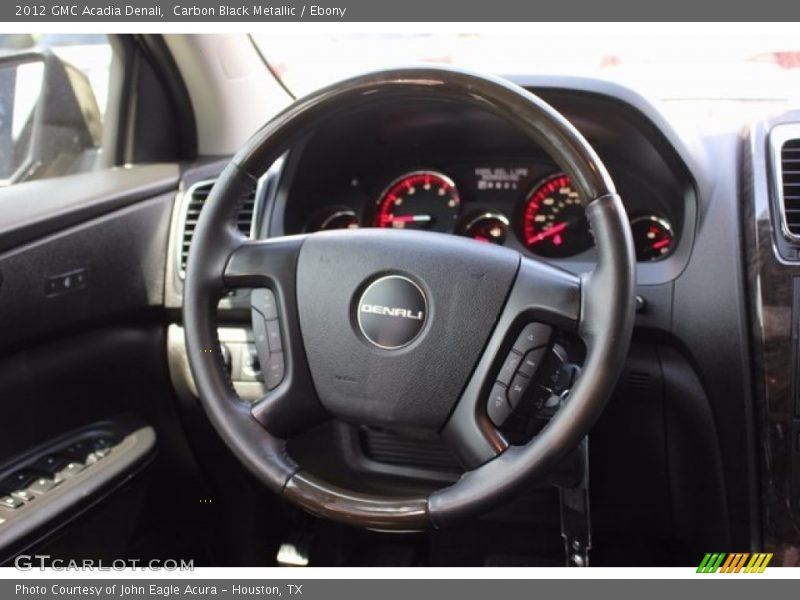 Carbon Black Metallic / Ebony 2012 GMC Acadia Denali