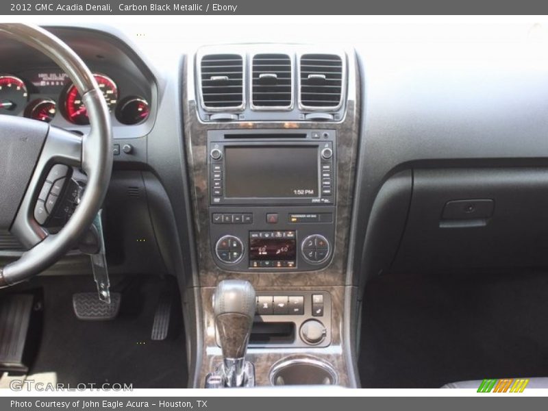 Carbon Black Metallic / Ebony 2012 GMC Acadia Denali