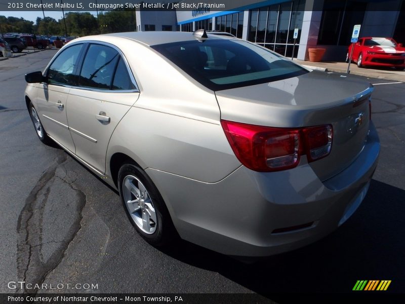 Champagne Silver Metallic / Jet Black/Titanium 2013 Chevrolet Malibu LS